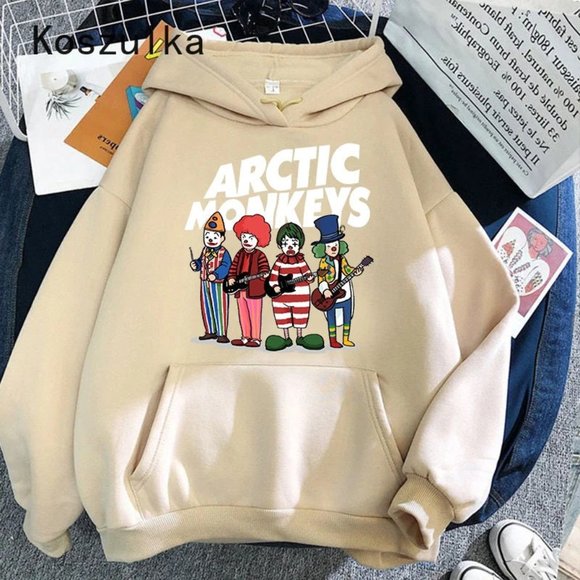 Comfortable Rock Arctic Monkeys Print Hoodie Hip Hop Coats Rapper Sweater Unisex - Picture 4 of 10